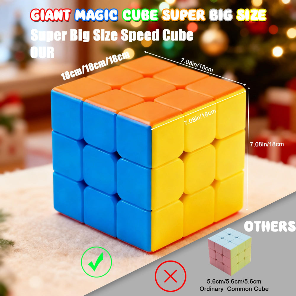 ZY-Wisdom Giant Magic Cube 18cm top view showing color faces
