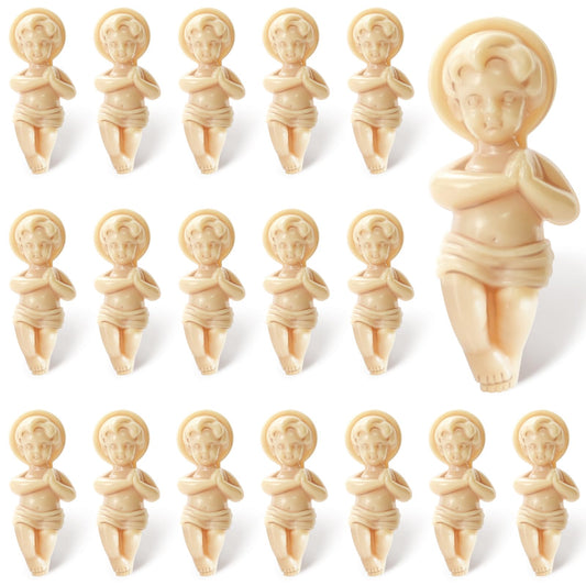 ZYFLSQ king cake baby Jesus figure 1.5-inch topper for Mardi Gras celebrations