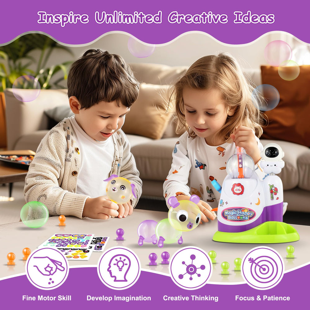 Zyllver balloon animal assembly scene highlighting hands-on creativity and kid-friendly construction