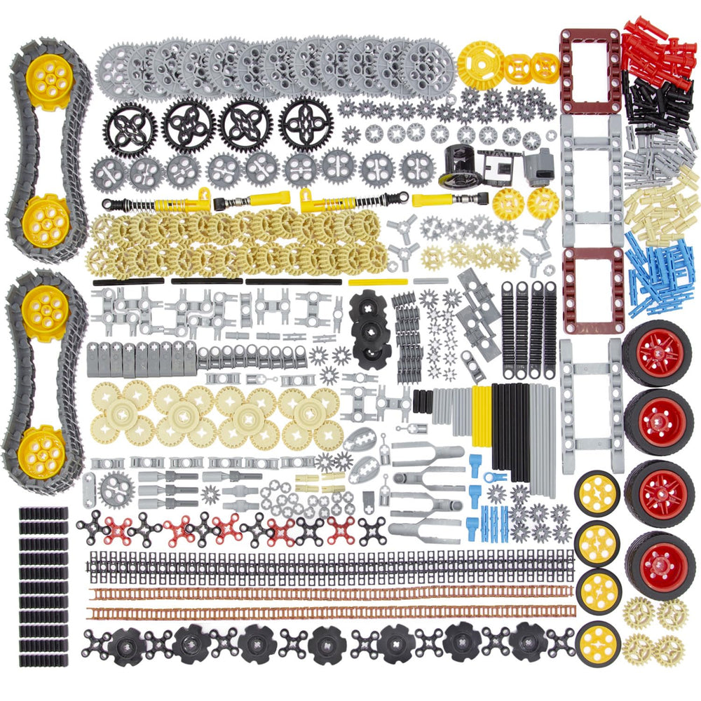 Zylopa technic gear set for smooth motion in complex builds