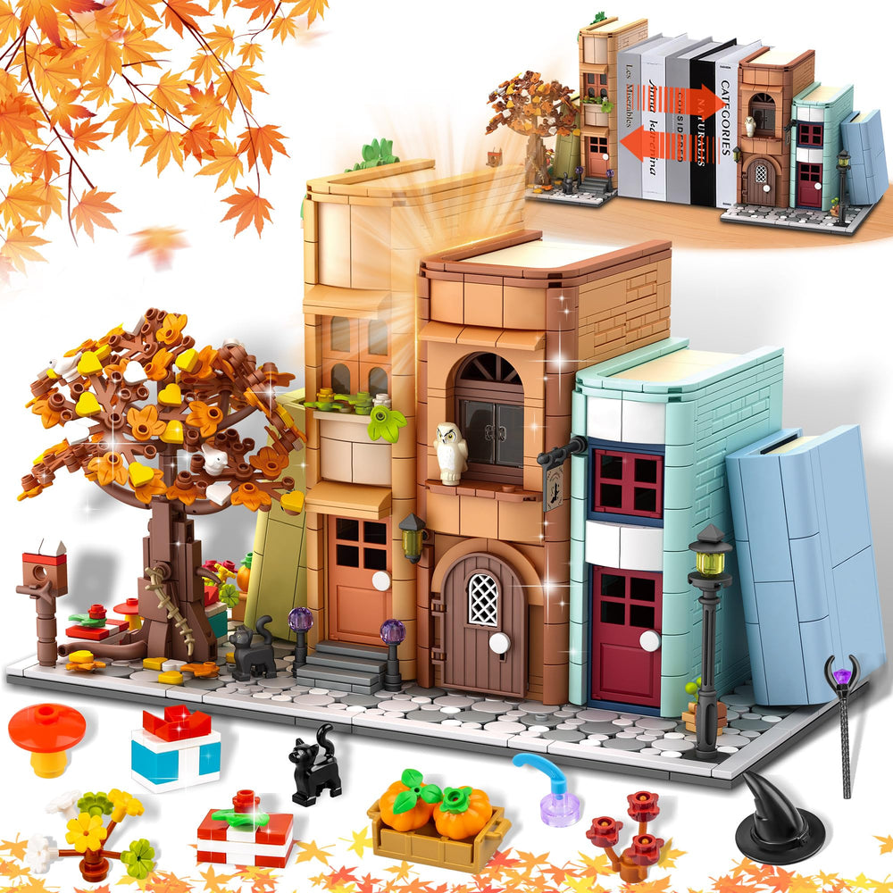 Zylvoxia Magic House bookend viewed from front showcasing intricate build and charm