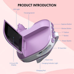 Zynoscope LED lighting with three brightness levels aids viewing.