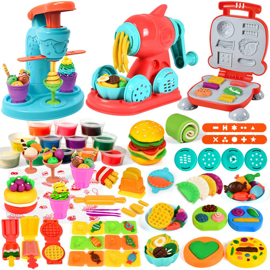 ZYYBQW color dough ice cream mold for imaginative play and fine motor practice.