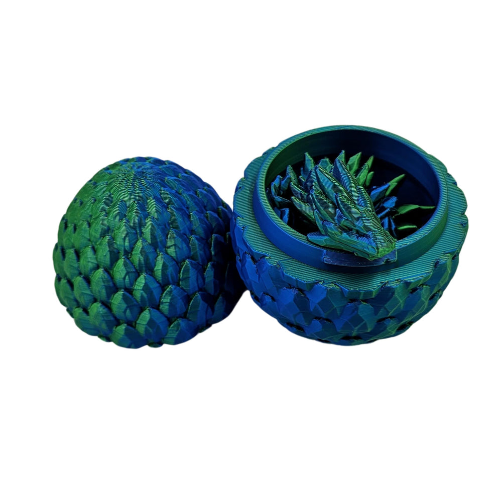 ZZ LIFE inside 13-inch gemstone dragon visible within egg emphasizes wonder and educational storytelling.