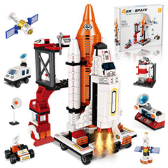 ZZXYPX 12-in-1 space shuttle model for imaginative play and STEM learning while boosting creativity.