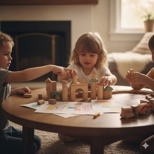 Children building social confidence through cooperative play and shared games