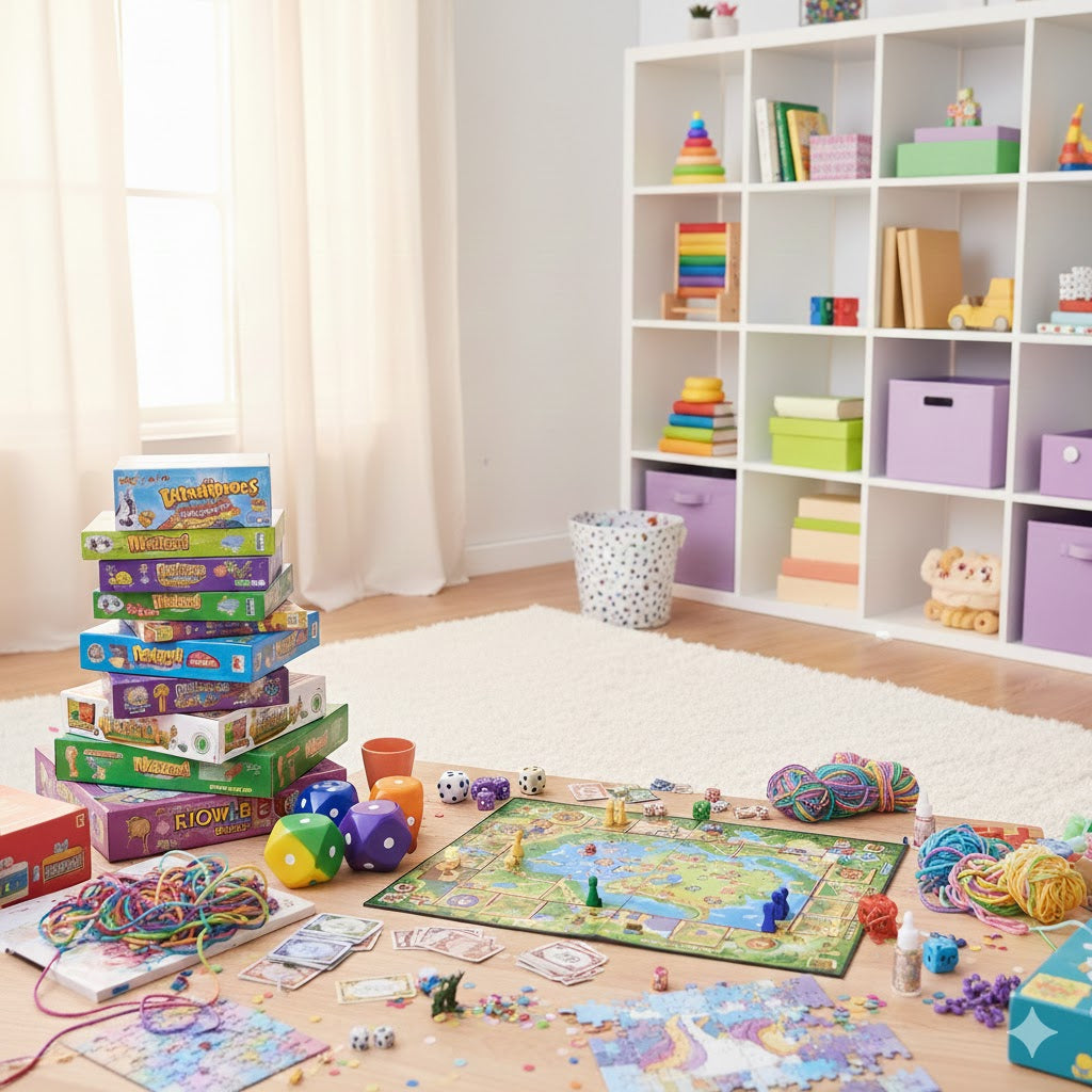 Games and accessories for kids and family play