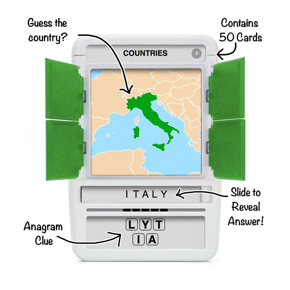 100 PICS slide reveal – interactive game mechanics that unveil answers.