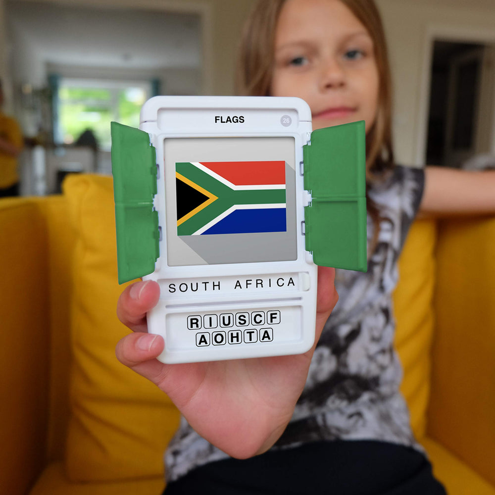 100 PICS Flags anagram puzzle card for engaging geography challenges