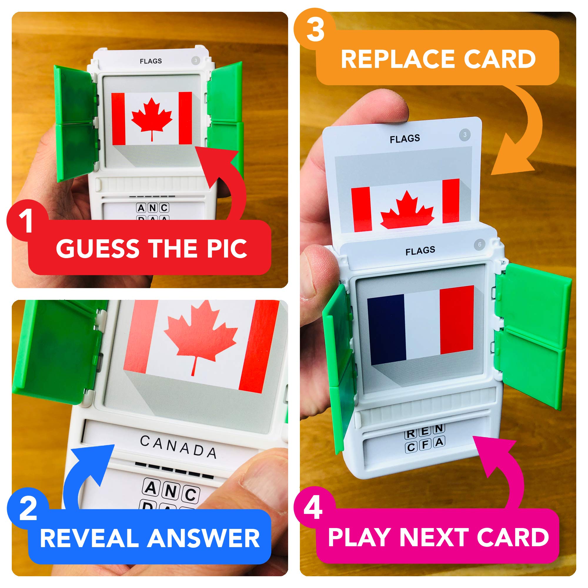 100 PICS Flags educational toy enhancing memory and language skills