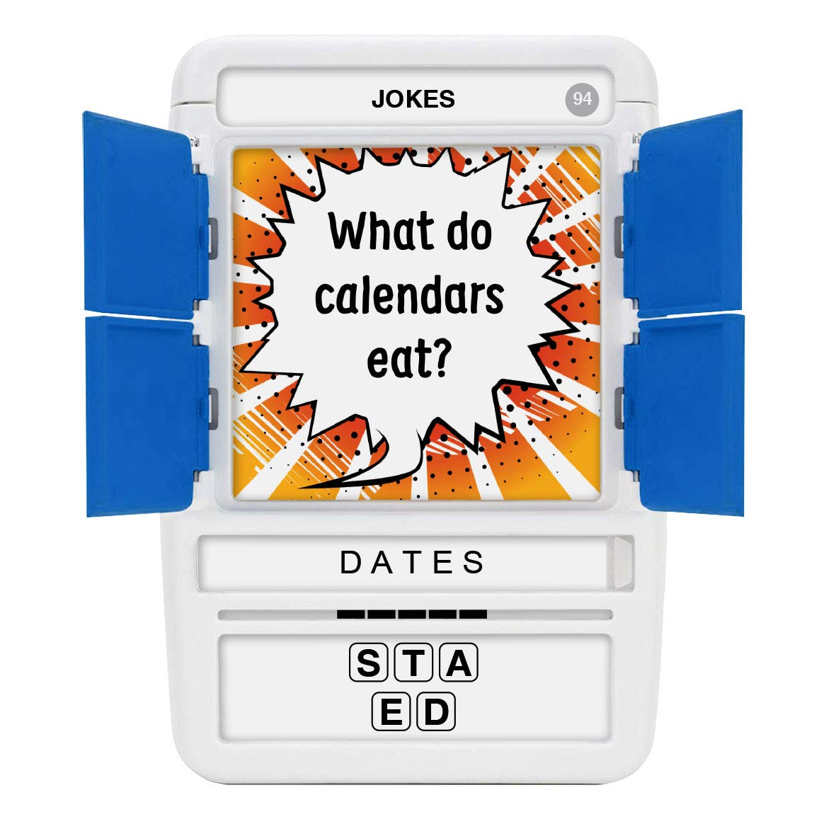 Compact size of 100 PICS Jokes Travel Game fits in a bag