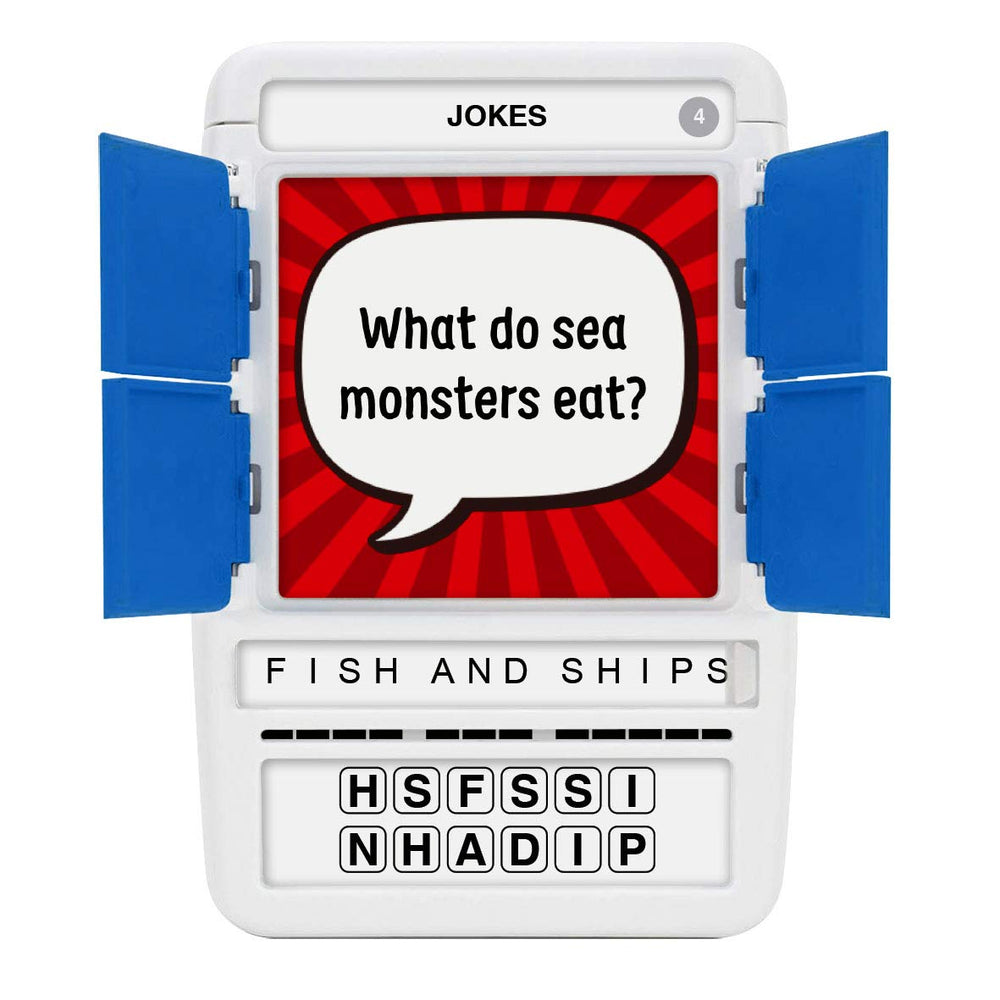 Product packaging of 100 PICS Jokes Travel Game appealing to shoppers