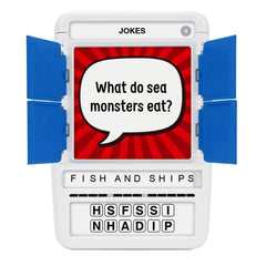 Product packaging of 100 PICS Jokes Travel Game appealing to shoppers