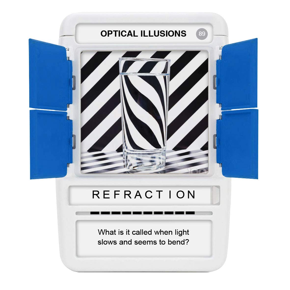 100 PICS Optical Illusions gift box provides hours of screen-free fun.