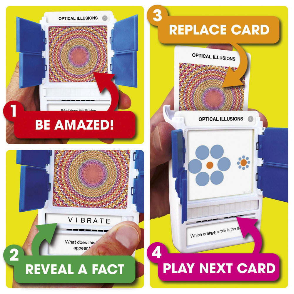 100 PICS Optical Illusions compact kit great for quiet downtime.