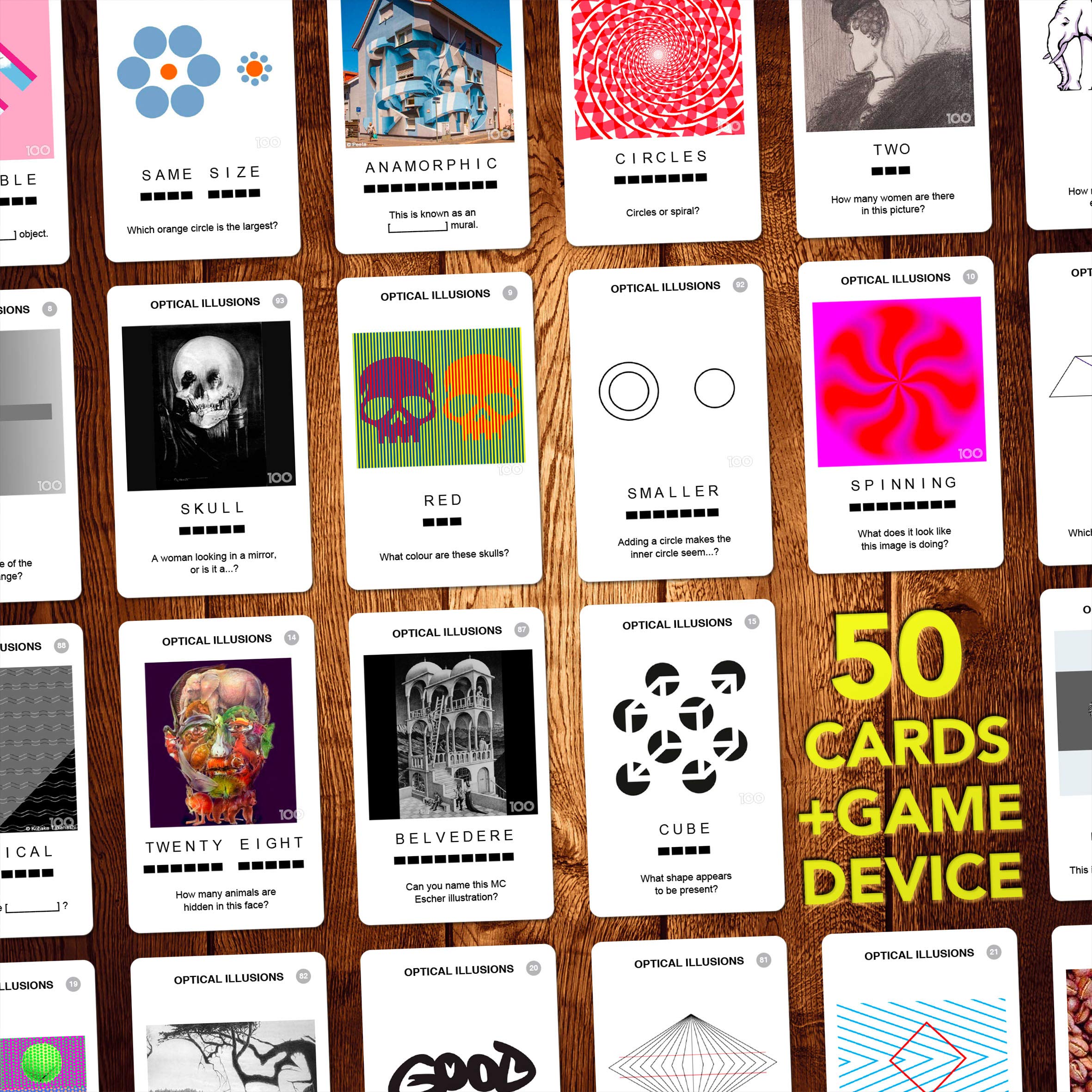 100 PICS Optical Illusions brain teasers fuel family game night.
