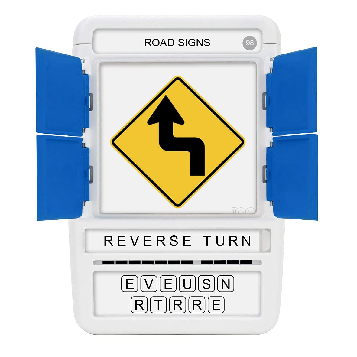 100 PICS US Road Signs pocket travel game for on-the-go entertainment.