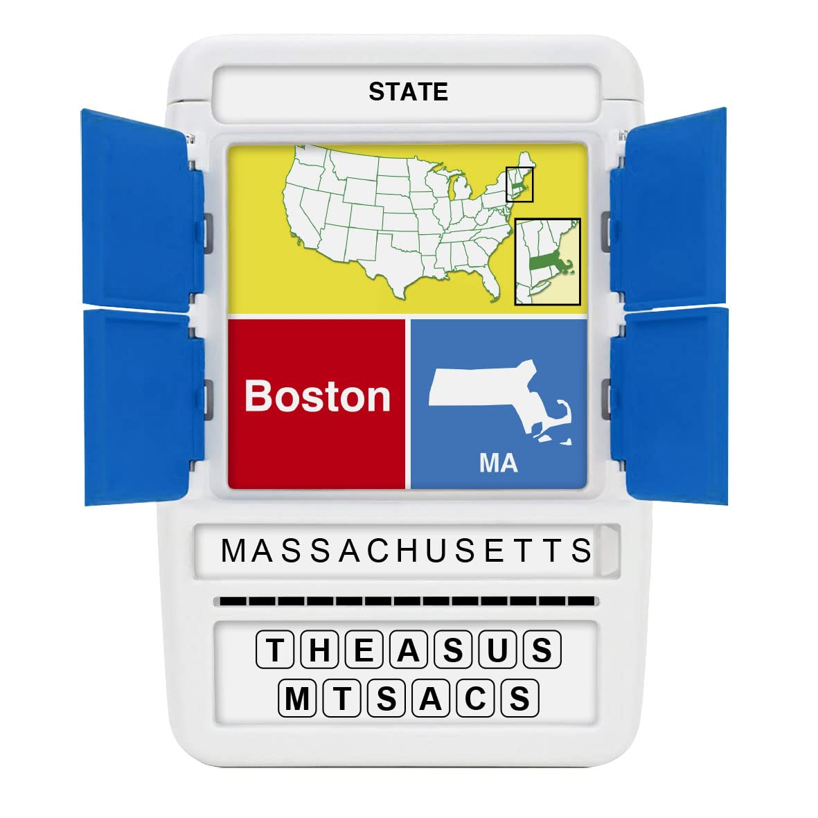 100 PICS US States & Capitals state and capital list on a card set to reinforce recall