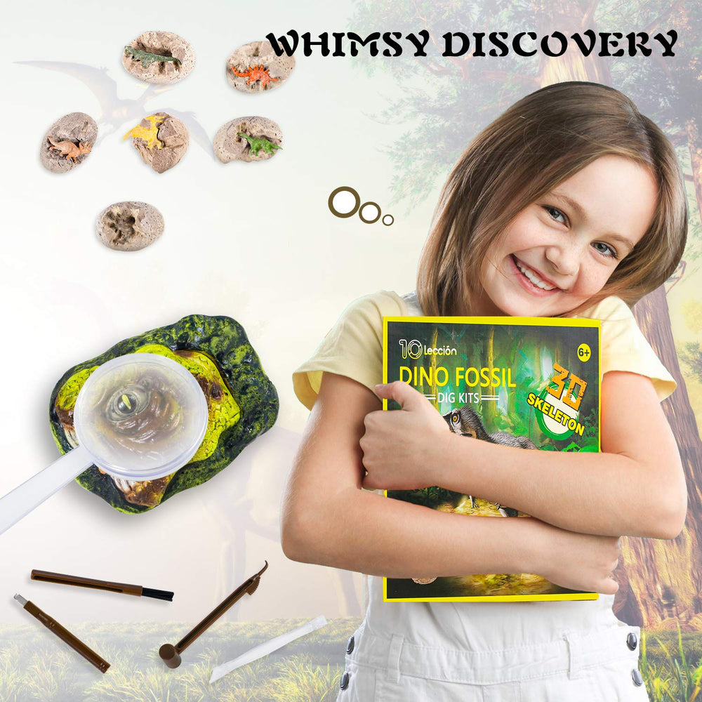 10Leccion brush cleans dust off fossils for neat findings.