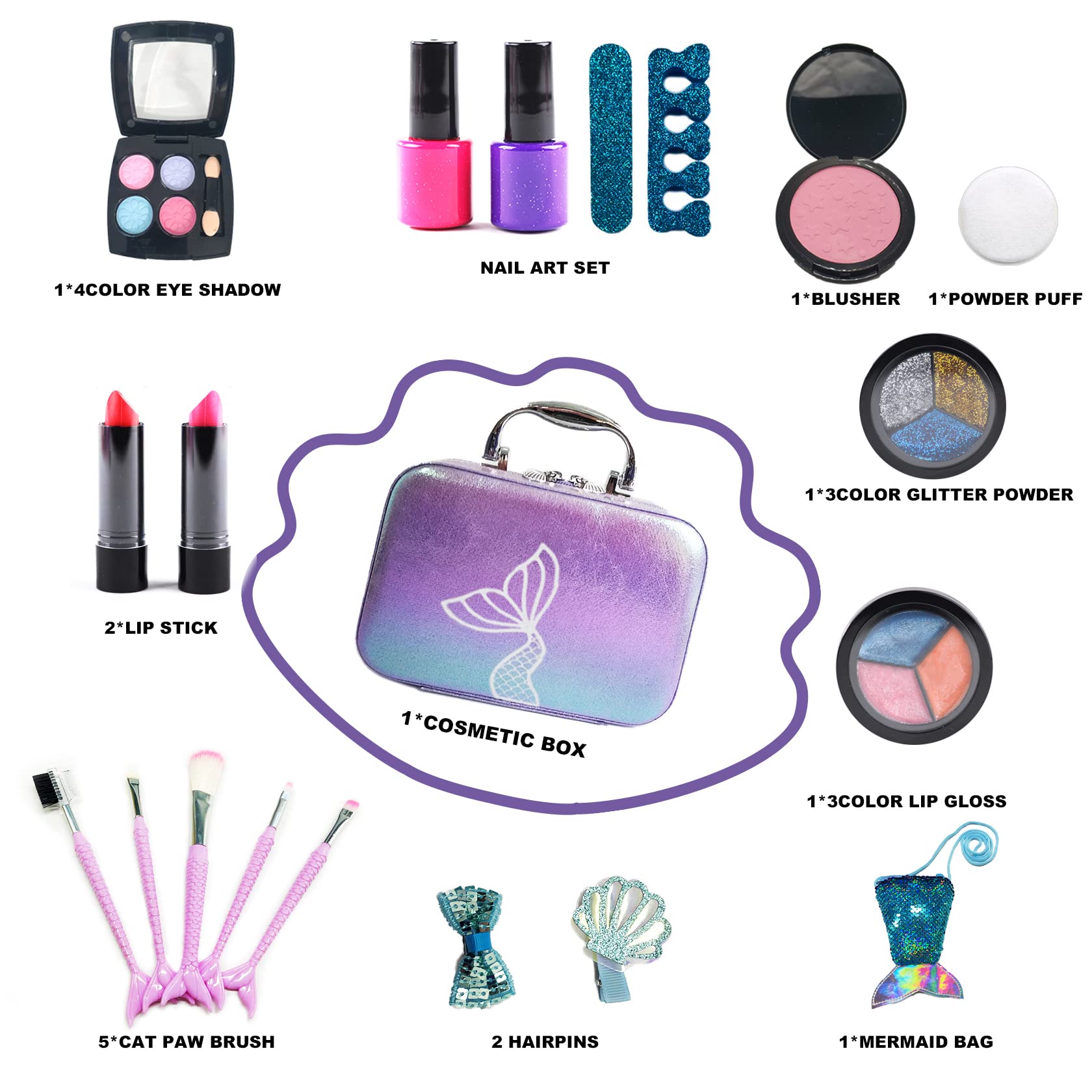 10Leccion mermaid tail bag for compact storage during dress-up