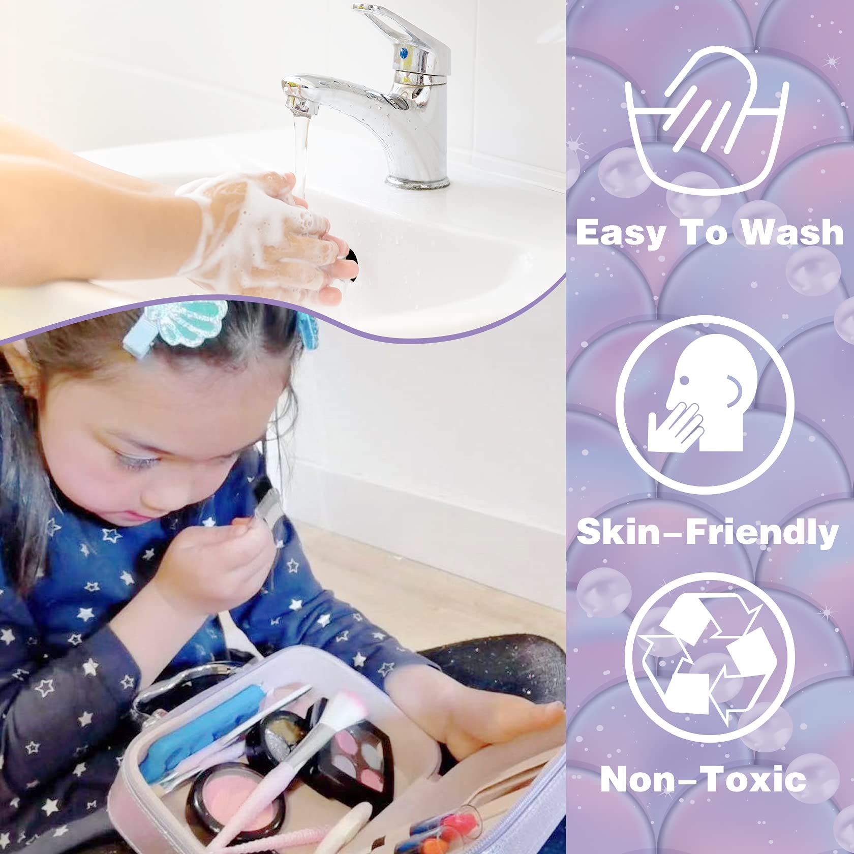 10Leccion powder and blush compact for gentle, child-friendly color