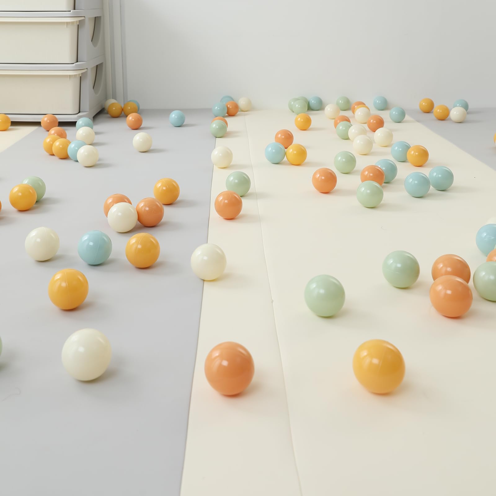 170 Crush-Proof Plastic Toy Balls with diameter 2-2in for safety