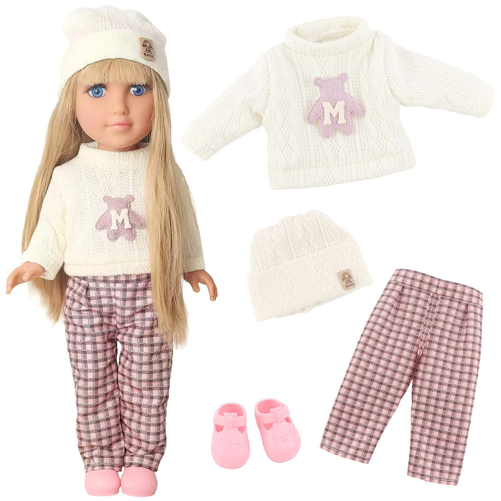 18INDC plaid wide-leg pants close-up showing versatile outfit options.