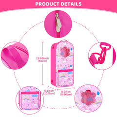 18INDC unicorn sticker sheet for personalized doll scenes