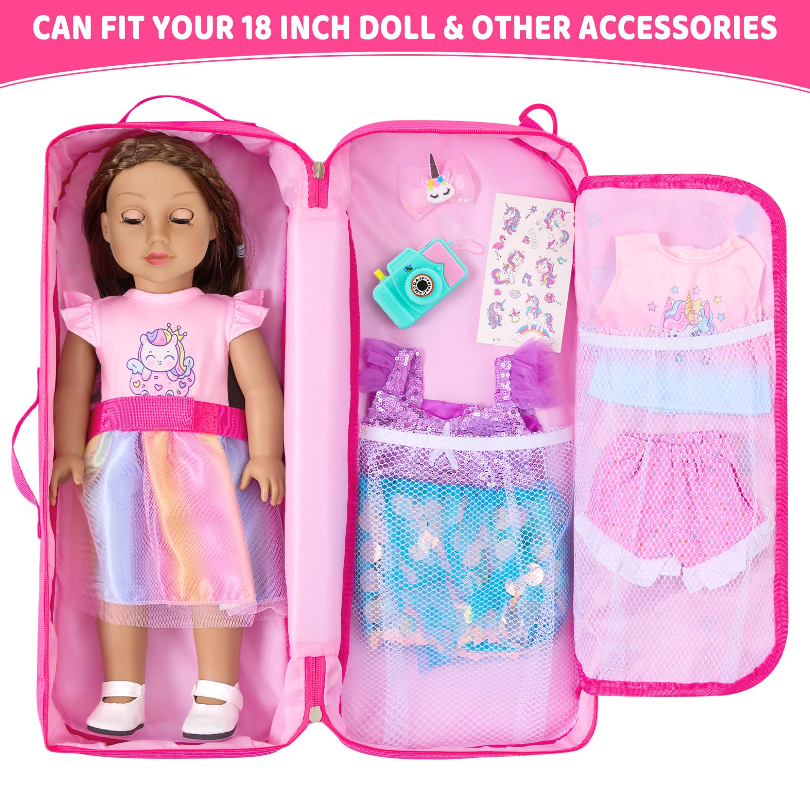 18INDC storage bag with transparent window for easy viewing