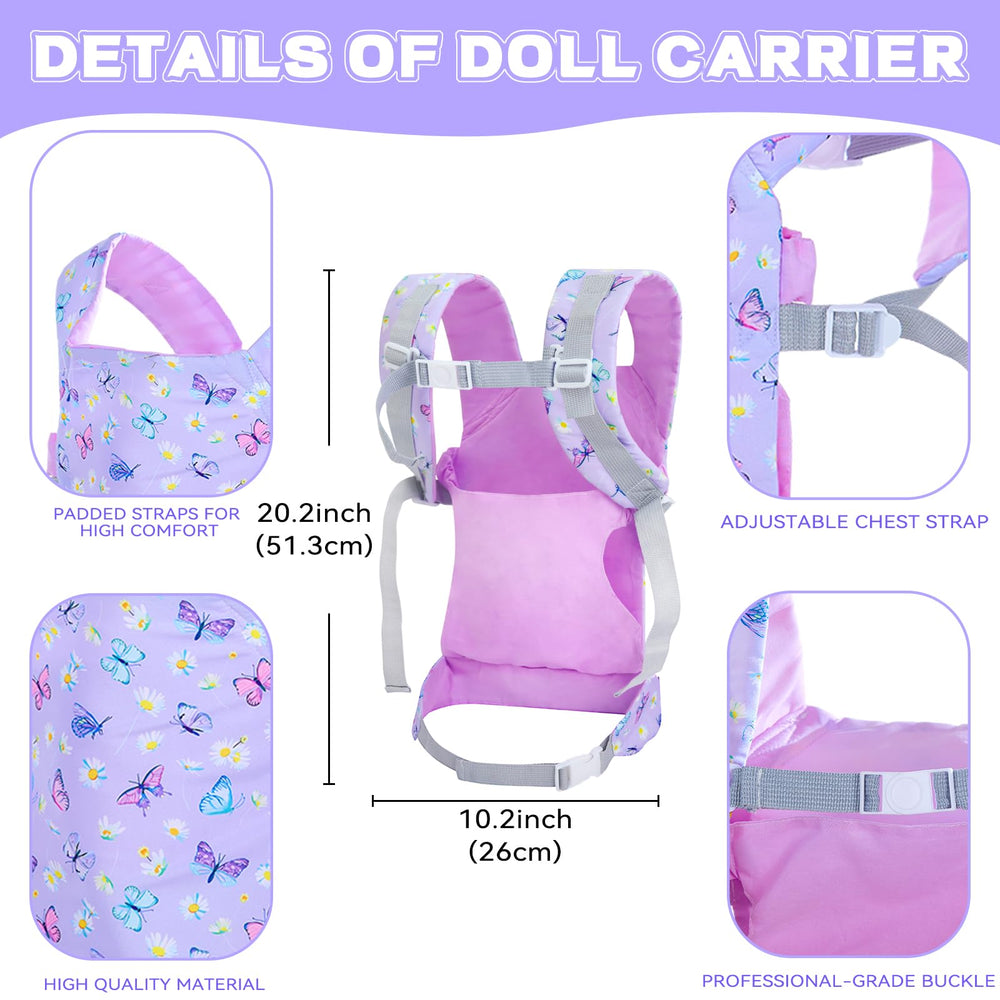 18INDC Adjustable shoulder and waist straps provide a comfortable, secure fit.