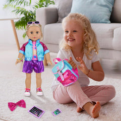 18INDC doll tablet and phone accessories for pretend tech play