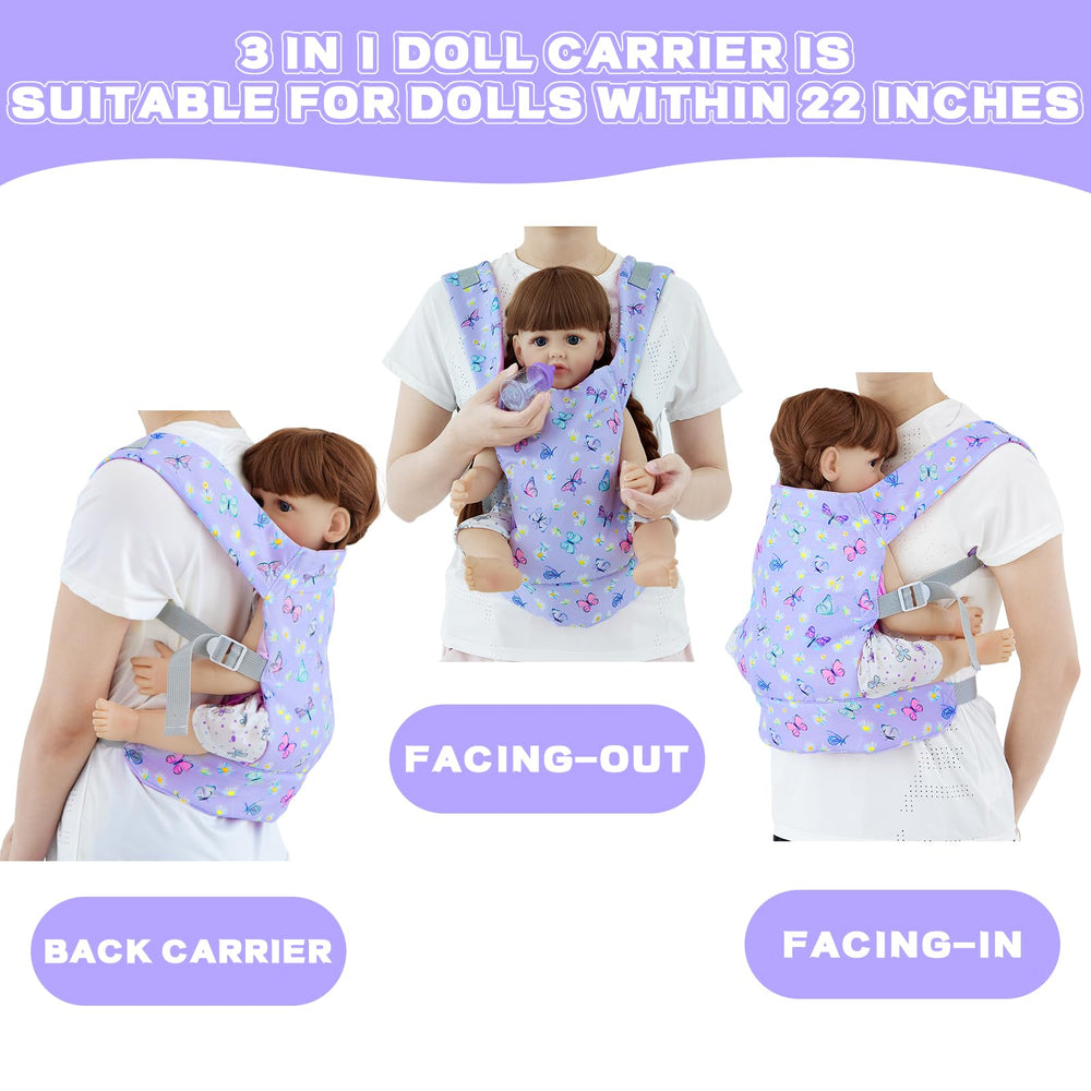 18INDC Doll Accessories set including bottle and pacifier for nurturing role play.