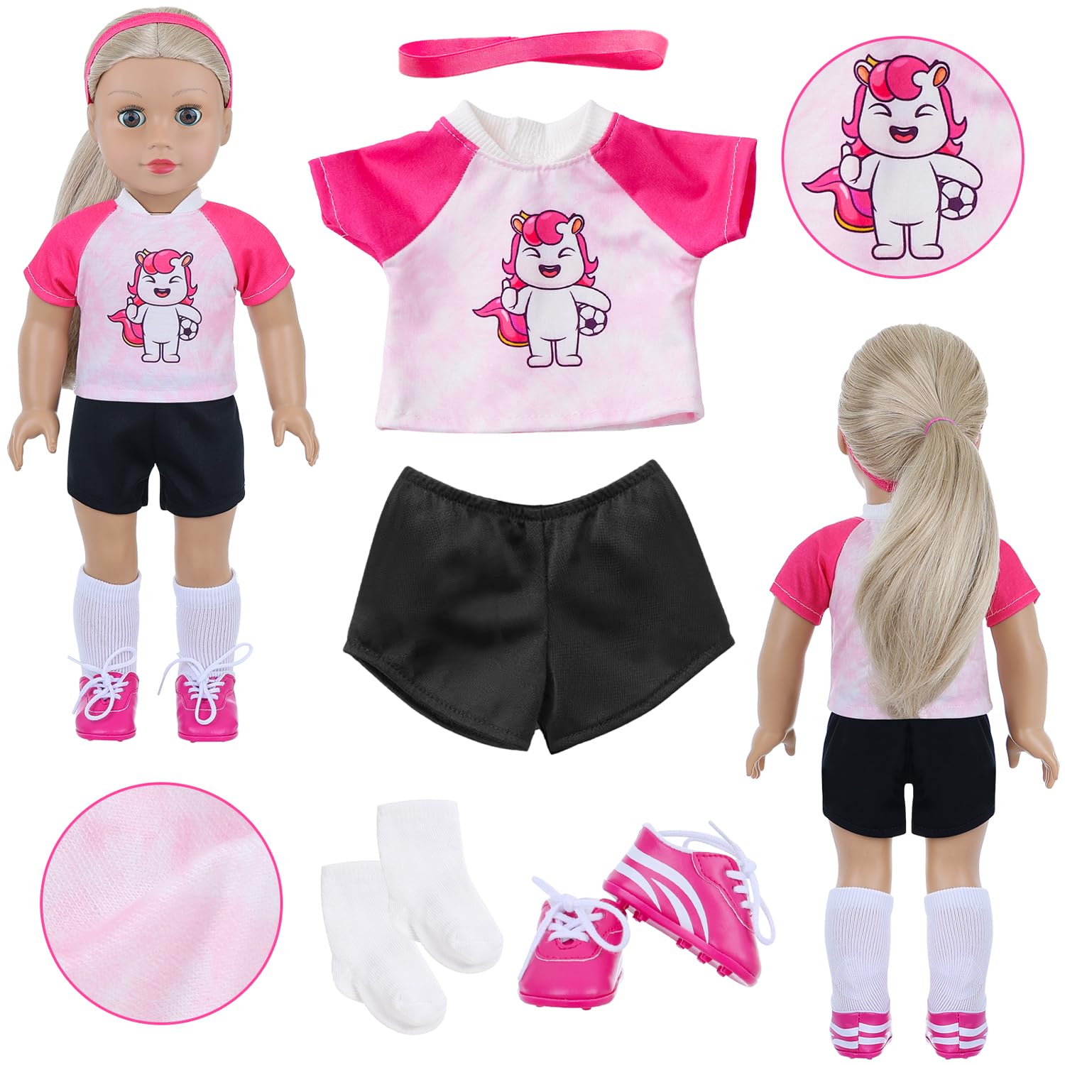 18INDC doll breathable shorts provide comfort for longer dress-up sessions