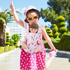18INDC doll carrier with adjustable shoulder straps for versatile fit
