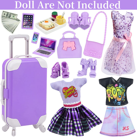 18INDC doll travel bags provide flexible accessory storage