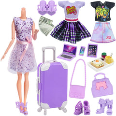 18INDC doll travel luggage for organized, portable play