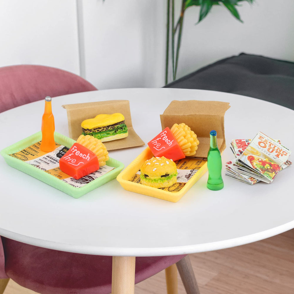 18INDC mini hamburger for tasty pretend meals during play