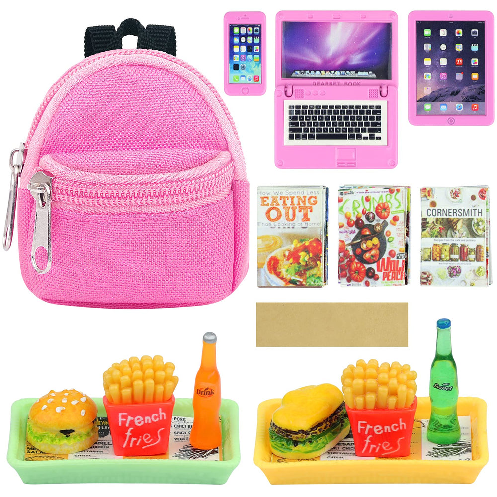 18INDC mini laptop for imaginative play with dollhouse scenes