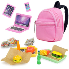 18INDC pink backpack adds realistic storage for doll accessories