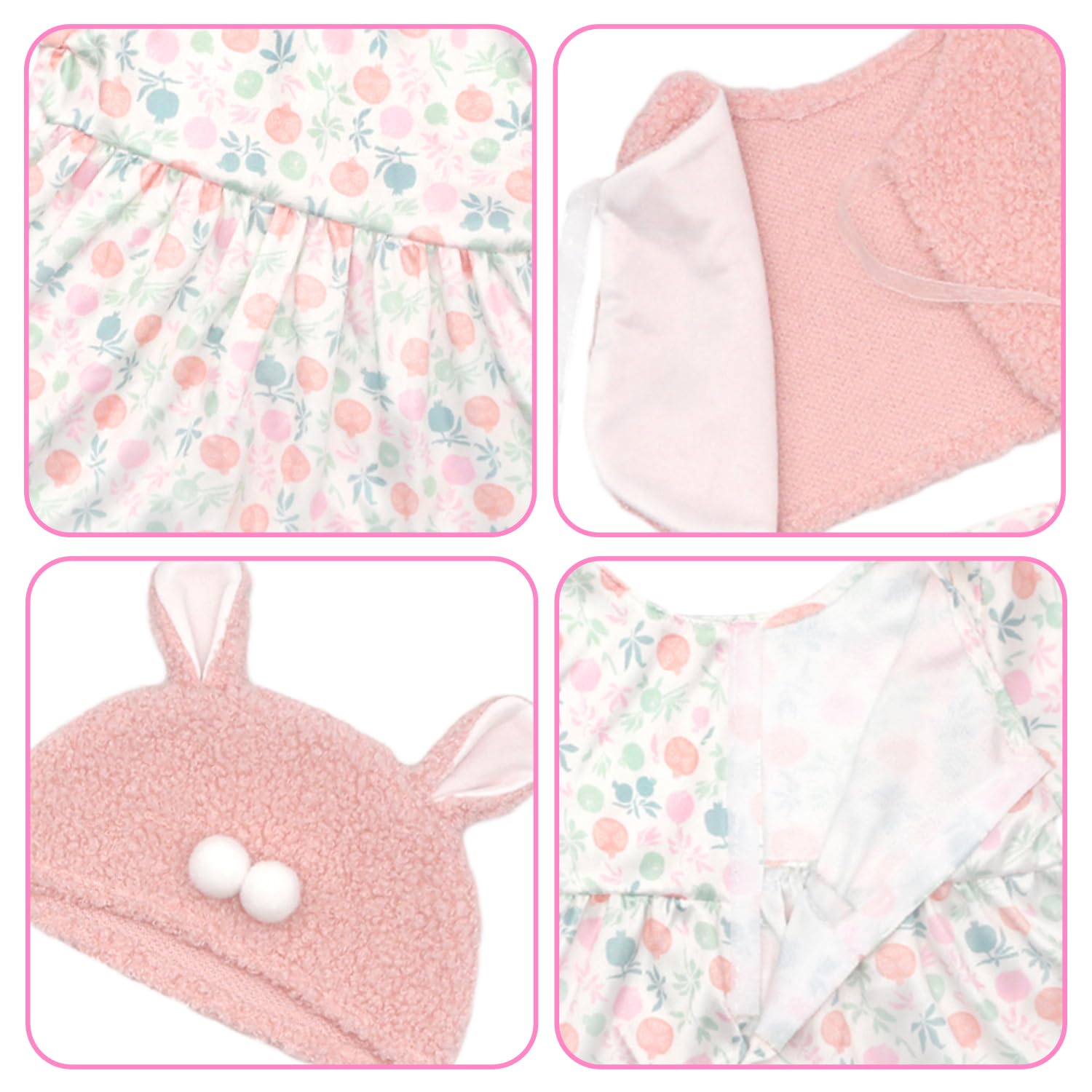18INDC Reborn doll outfits displayed in a playful scene for kids