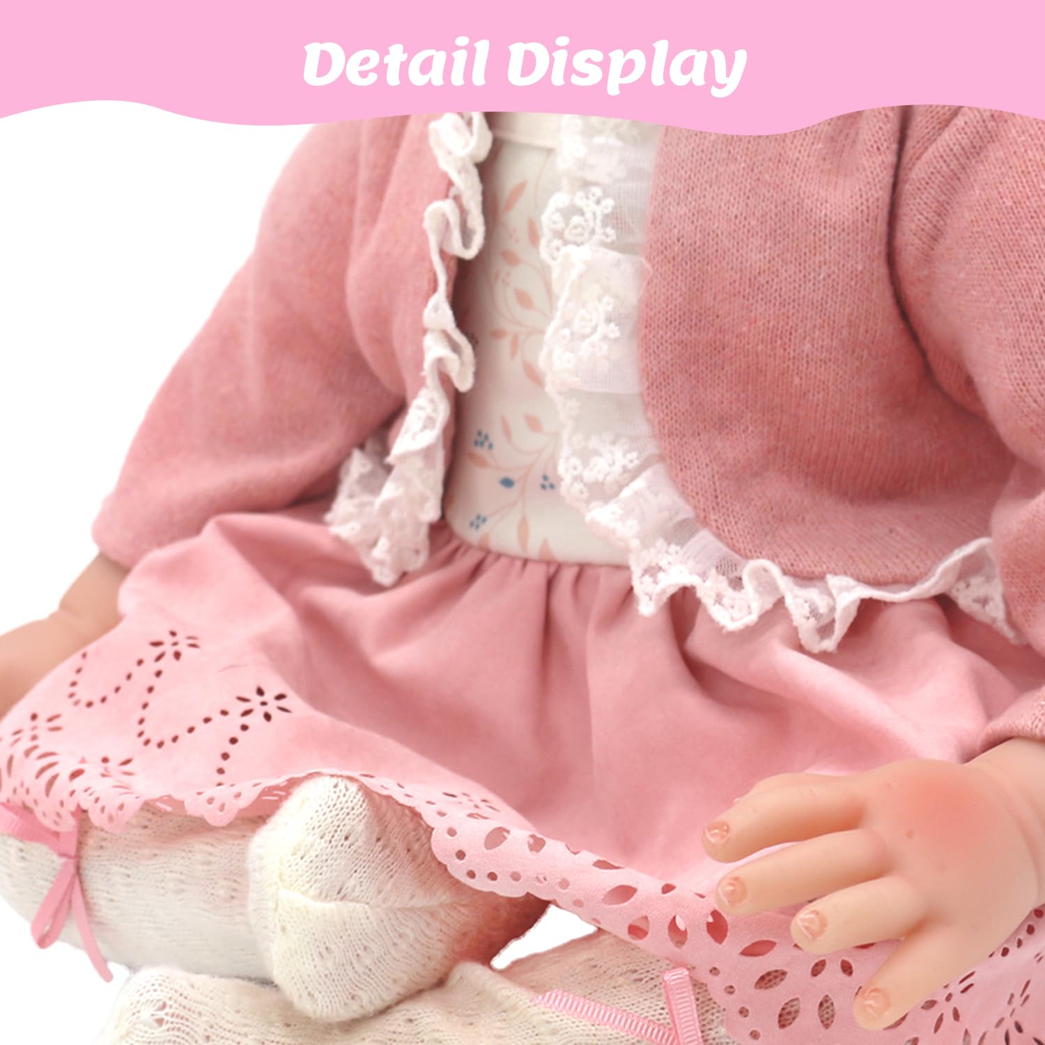 18INDC Reborn doll pants and top offering comfortable wear