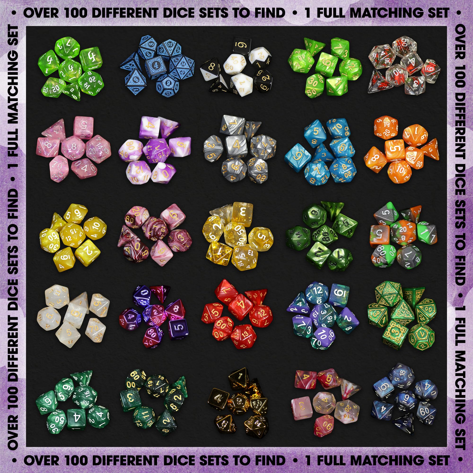 Easy-to-read numbers on 1985 Games dice for quick decisions