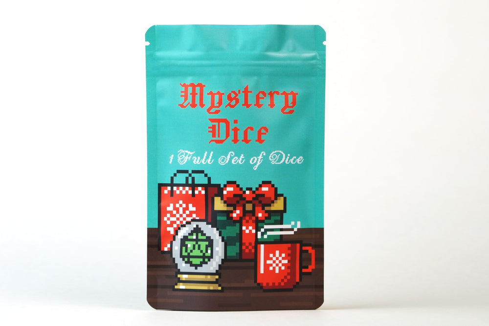 1985 Games Holiday Mystery Dice Bag pattern highlights festive design for collectors and players