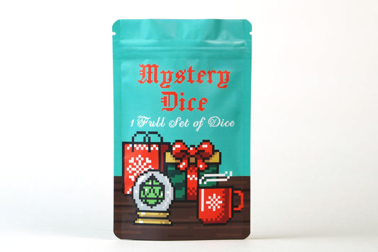 1985 Games Holiday Mystery Dice Bag pattern highlights festive design for collectors and players