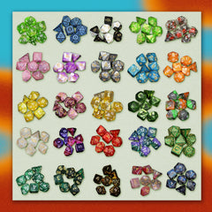1985 Games Mystery Dice close-up shows easy-to-read numbers