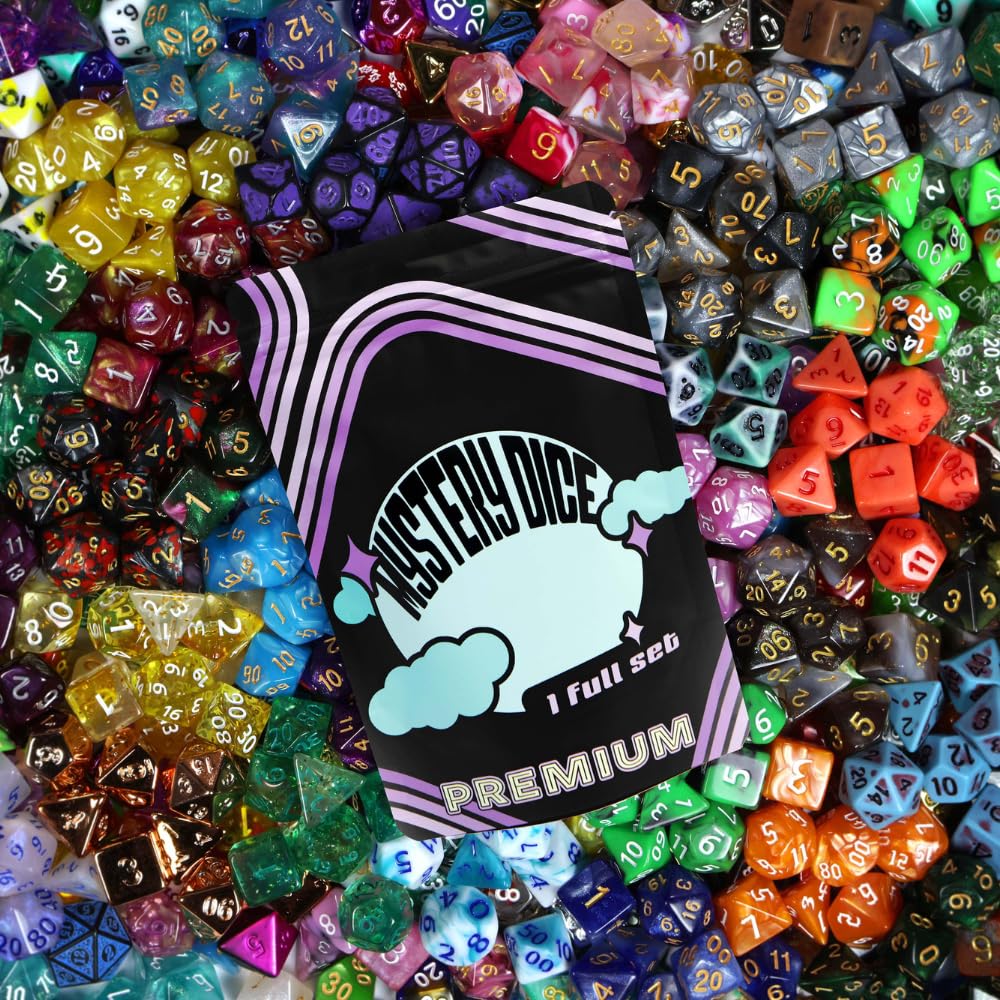 Premium mystery dice make a thoughtful gift for RPG fans
