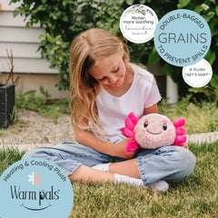 1i4 Group Axolotl weighted plush provides gentle pressure for cozy relaxation and calm focus.