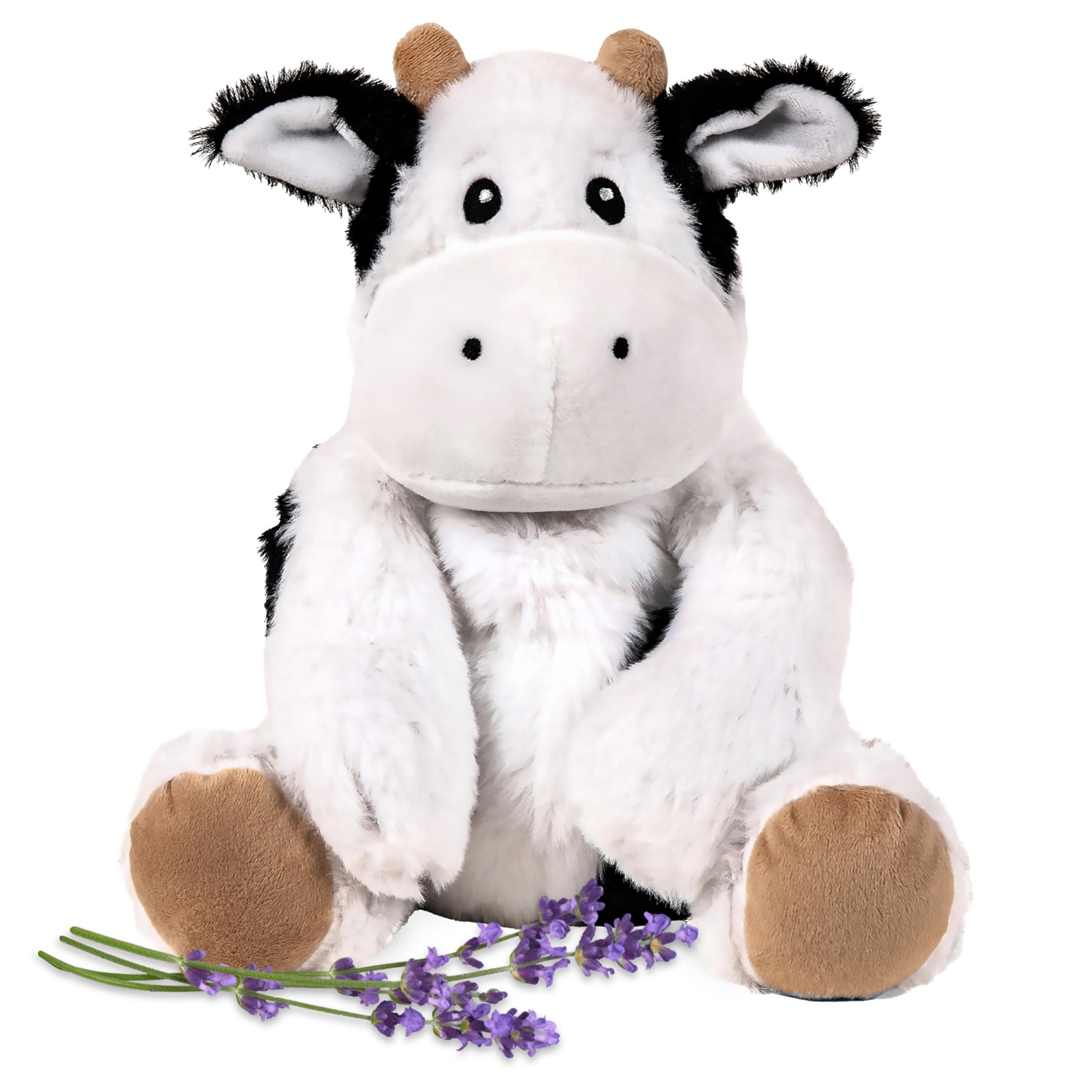 1i4 Group Callie Cow plush front view, cozy warmth for all ages.