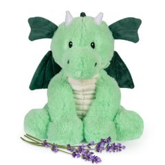 1i4 Group Daniel Dragon microwavable plush closeup showing soft fabric for cozy warmth