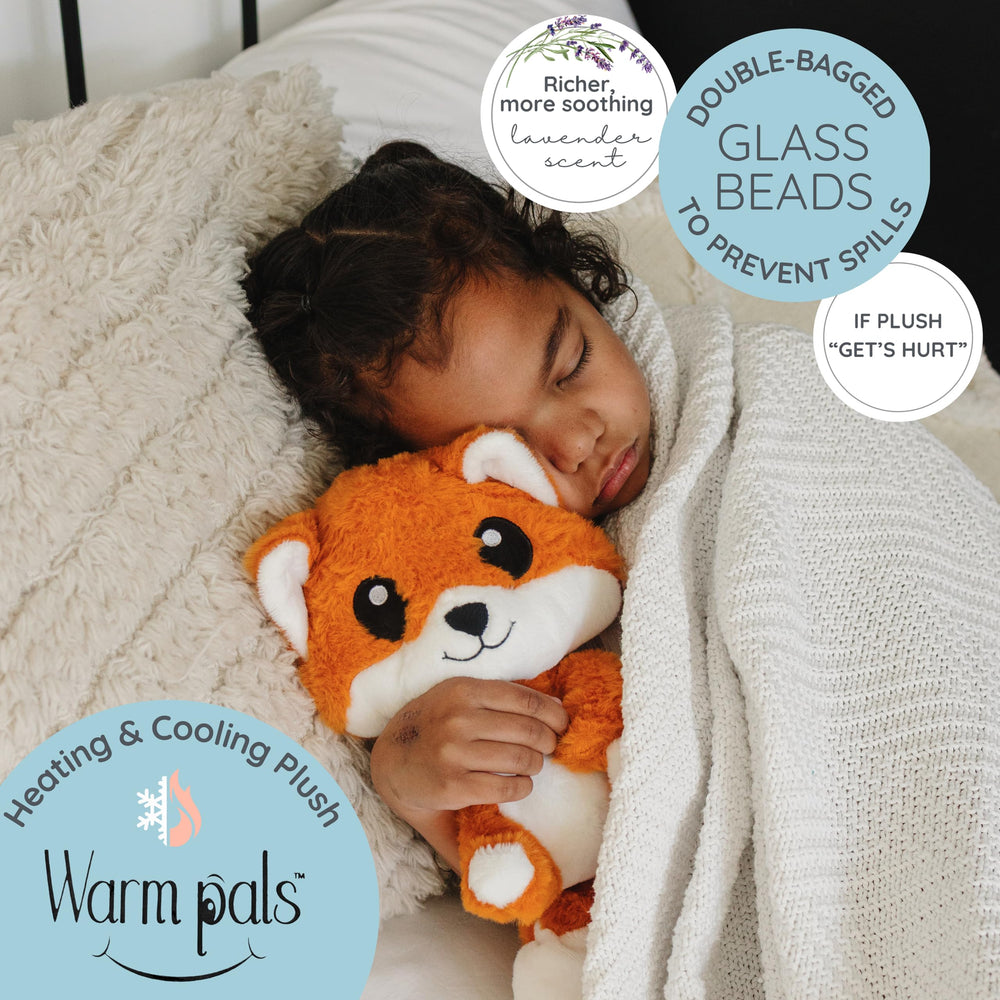 Friendly Fox weighted plush gives a gentle hug for calm moments